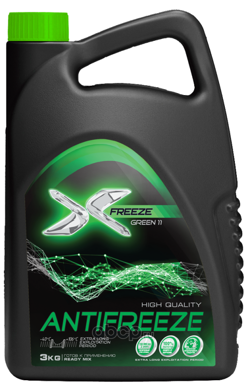 Антифриз X-FREEZE  зеленый 3кг