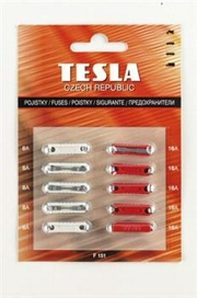 Предохранители  Цилиндрические  10шт   TESLA  к-кт