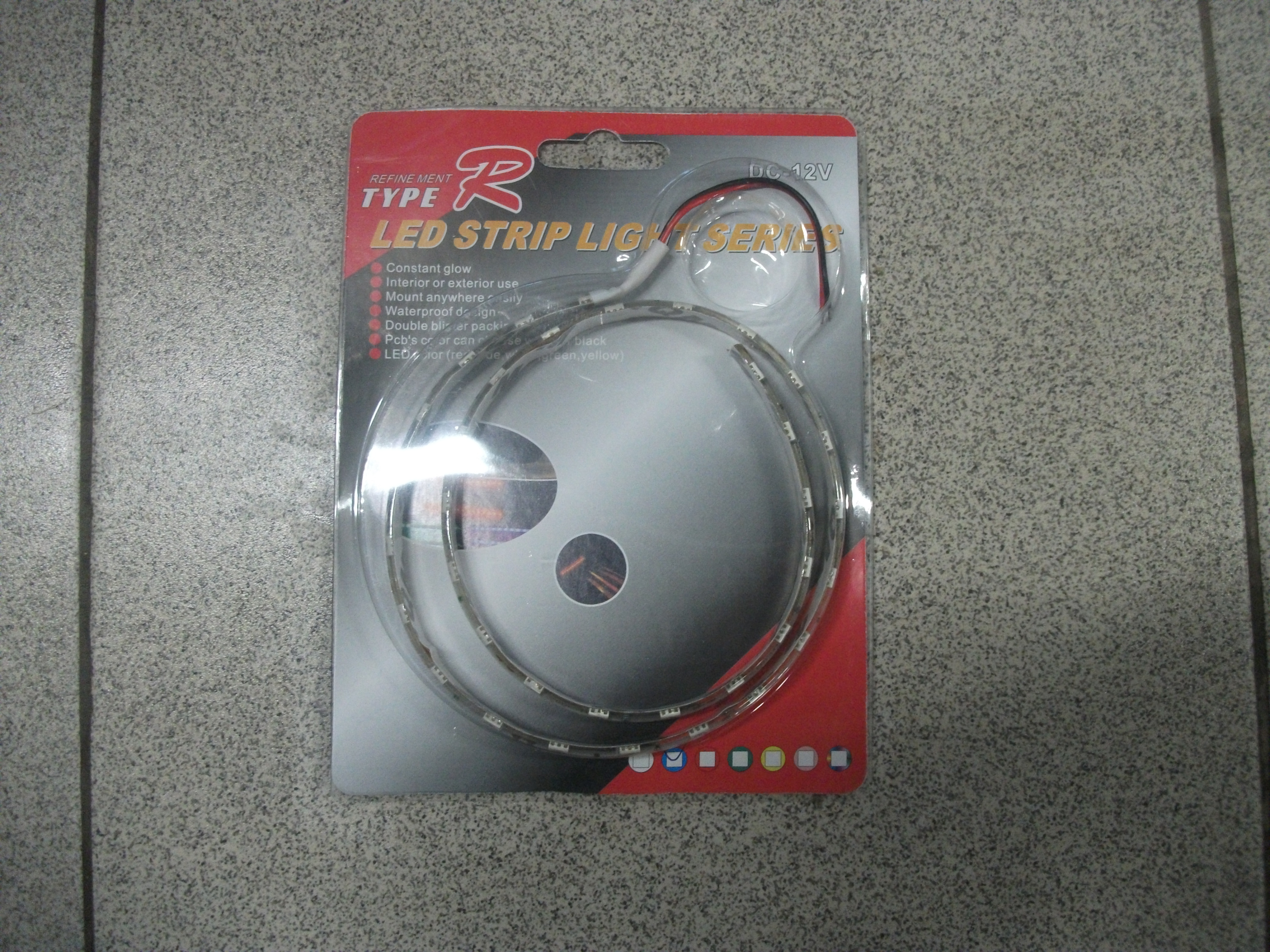 Лента  36 SMD 5050 60см синяя (белая осн) М5