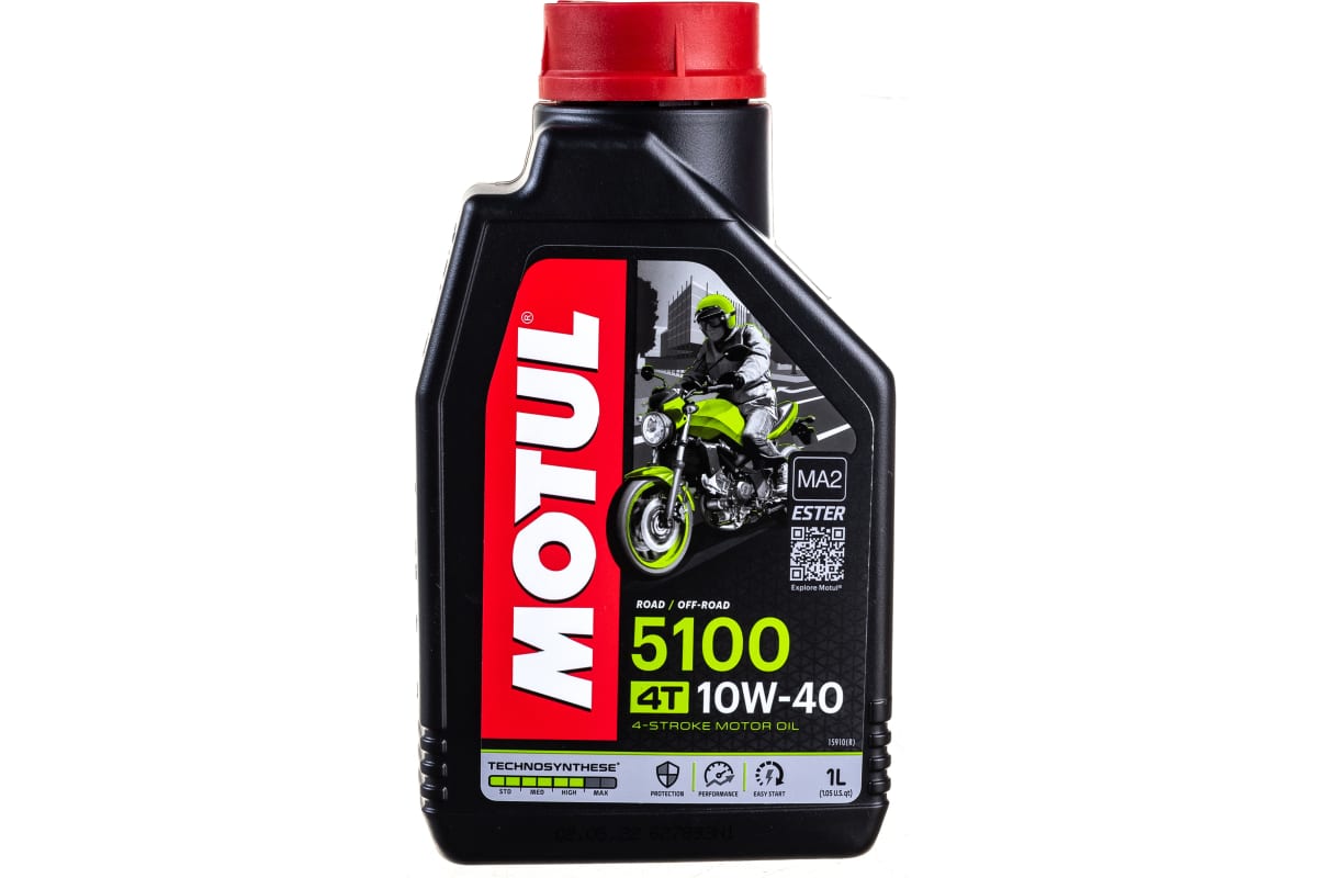 Масло моторное   MOTUL   5100 ESTER MA2   4Т   SAE 10W-40    1 л