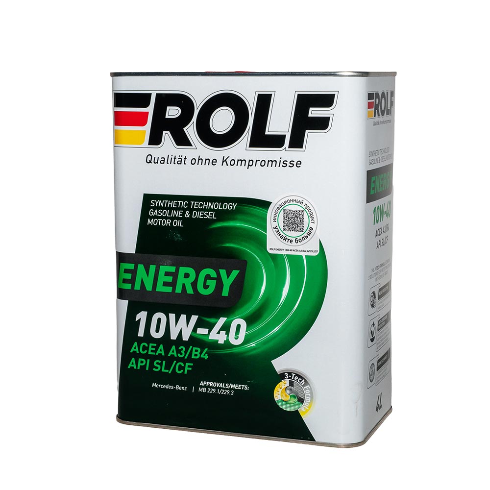 Масло моторное   ROLF ENERGY  SAE 10W-40  A3/B4  SL/CF   4 л   