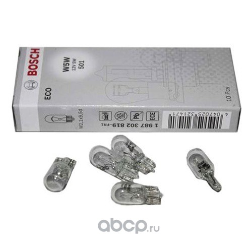 W5W   Без Цоколя Белая   BOSCH    