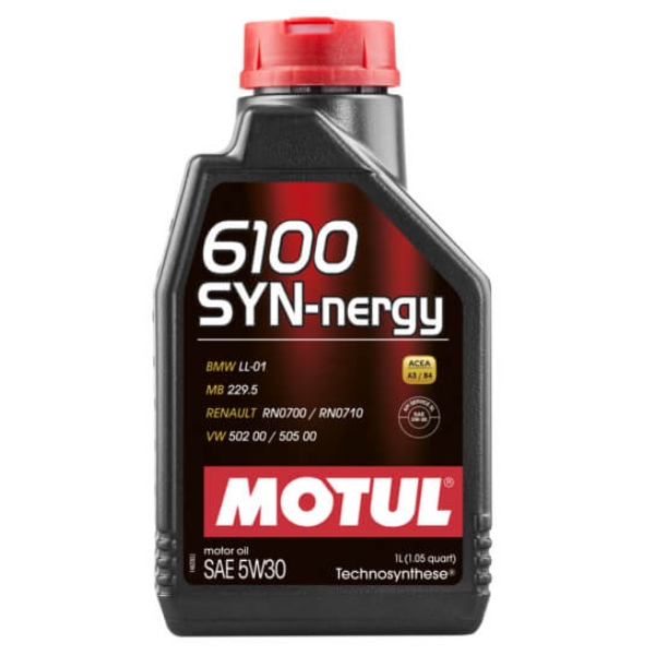 Масло моторное   MOTUL   6100 SYN-nergy   SAE 5W-30   синтетическое   1 л