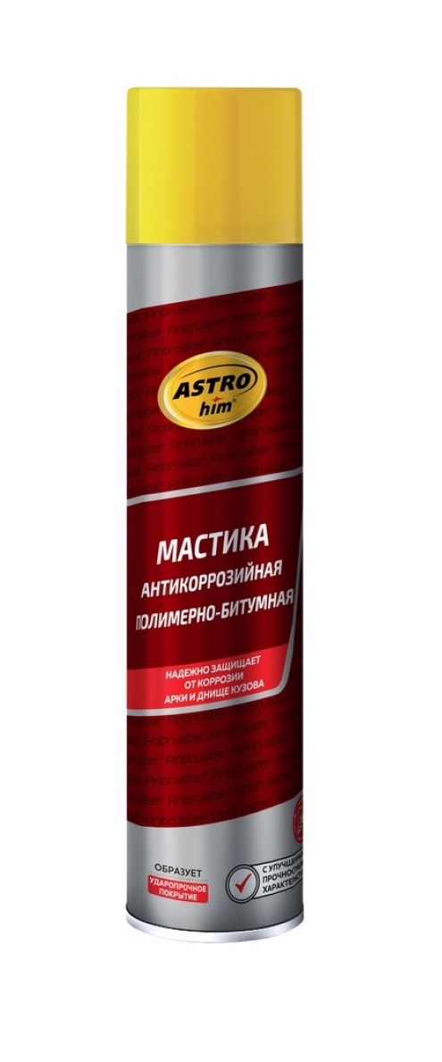 Мастика   полимерно-битумная  ASTROhim, серия Antiruster  аэрозоль  1000 мл