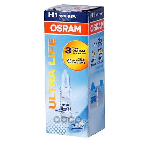 H1   12v 55w   OSRAM   ULTRA LIFE
