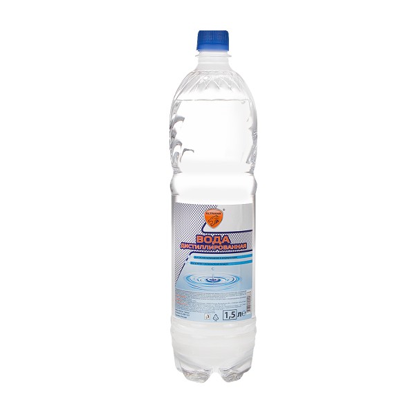 Вода   Дистиллированная  1,5л   ПЭТ