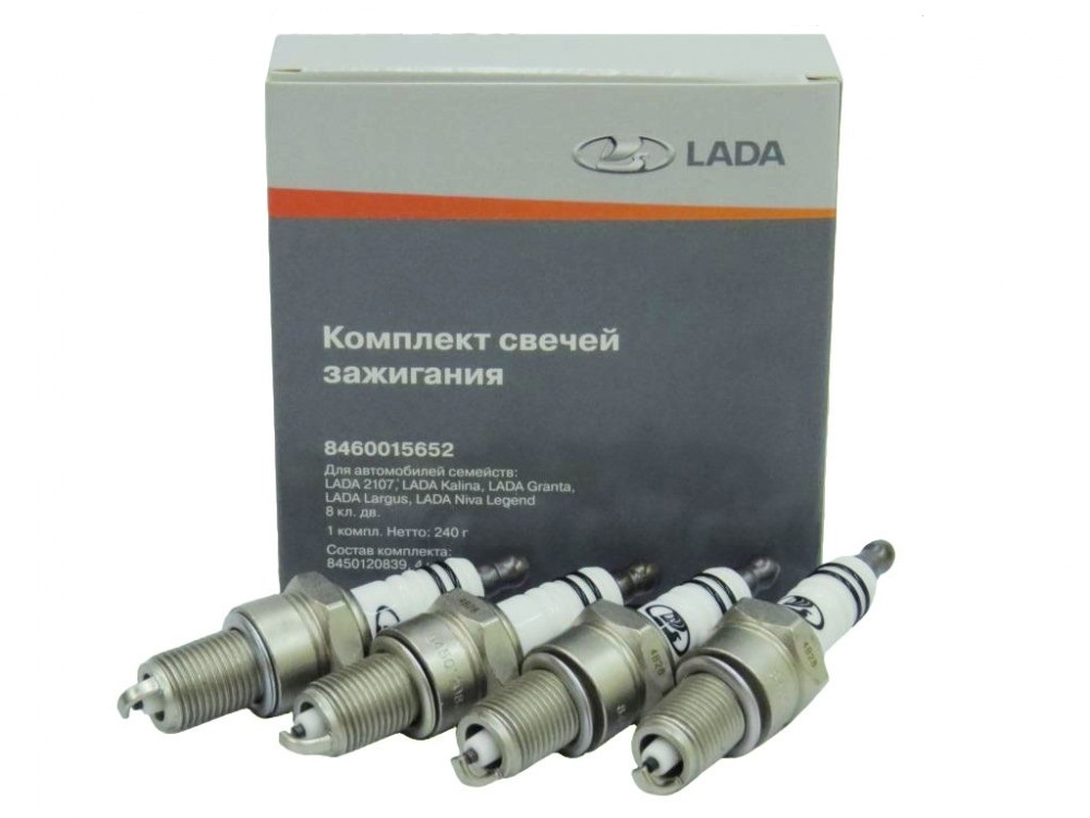Свечи зажигания Lada 2108-15/Kalina  8 кл. инж.  "АвтоВАЗ"  (кроме 11182дв.)