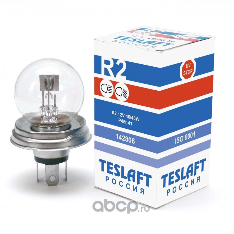 R2   12v 45/40w P45t  TESLAFT    1шт