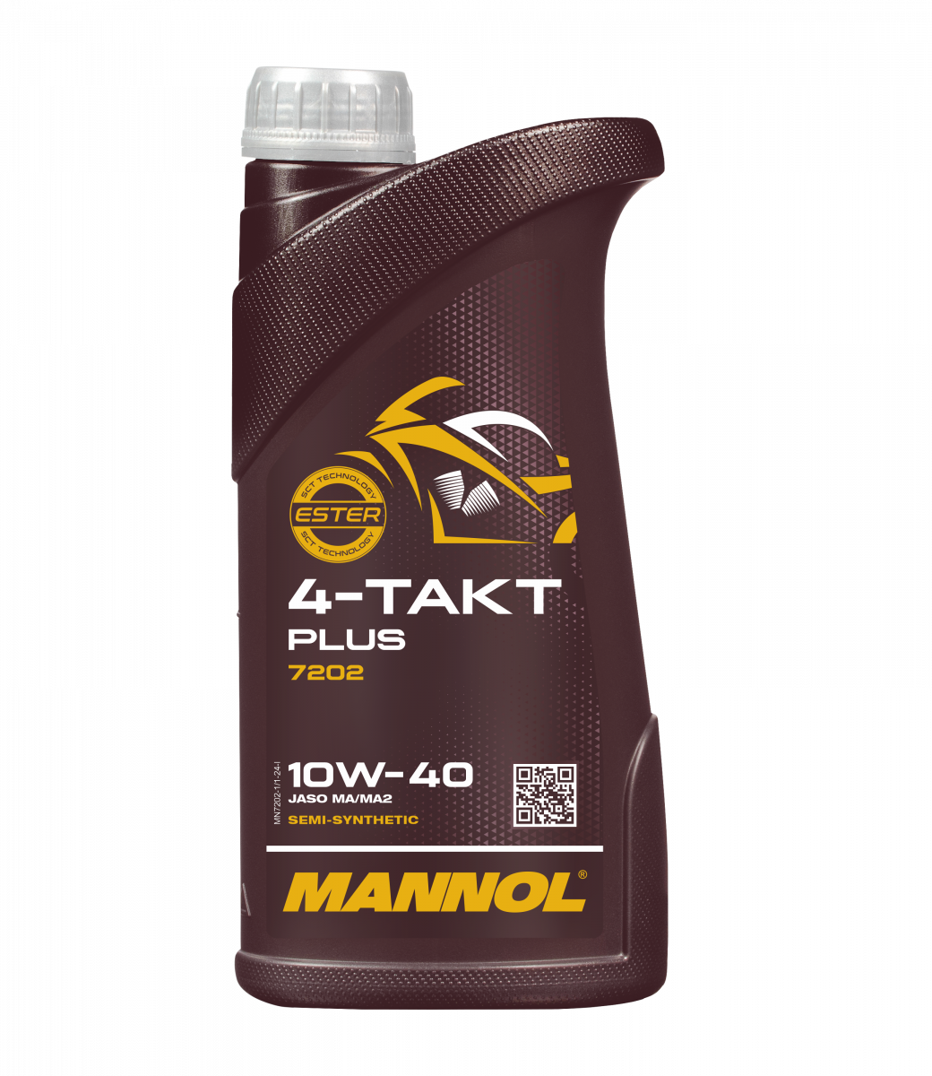Масло моторное   MANNOL  4T  PLUS  полусинтетическое  10W40  1 л