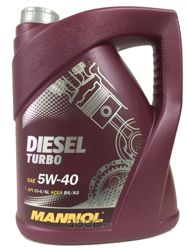 Масло моторное   MANNOL DIESEL  TURBO   SAE 5W-40   SL/CF  синтетическое   5 л