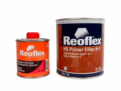 Грунтовка  акриловая   REOFLEX 2K 4+1  (0.8л)  серый