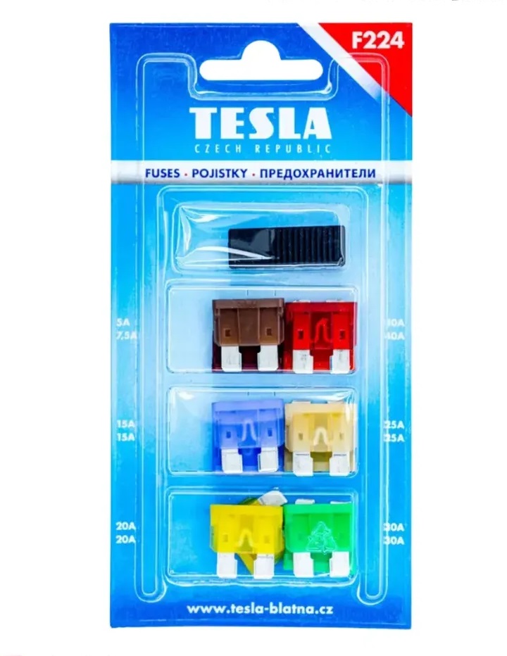 Предохранители  флажковые  norma  (к-т 12шт)   TESLA