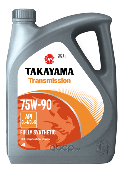 Масло трансмиссионное   TAKAYAMA  Transmission   75W-90   GL-4/GL-5   4л
