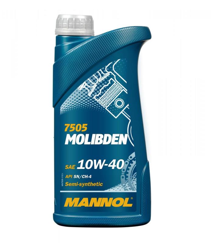 Масло моторное   MANNOL MOLIBDEN   SAE 10W-40   полусинтетическое   1 л