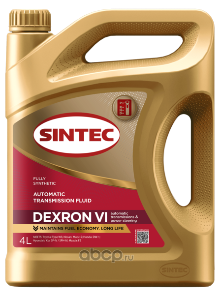 Масло трансмиссионное   SINTEC   ATF DEXRON VI   4л