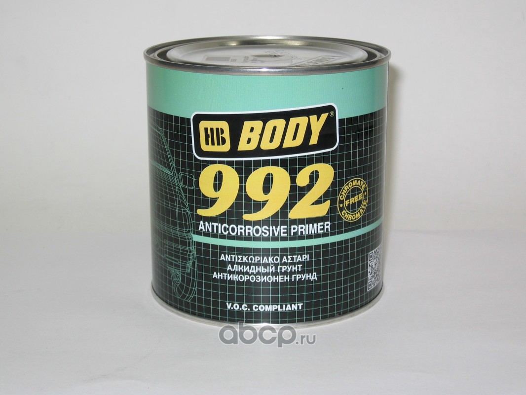 Грунтовка   BODY 992  черный  (1л)