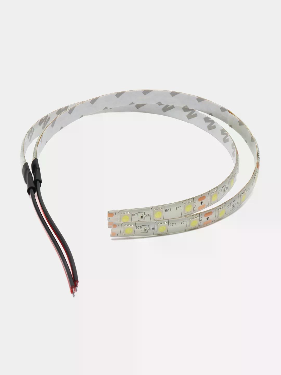 Лента  300 SMD 5050 5м белая (белая осн.)